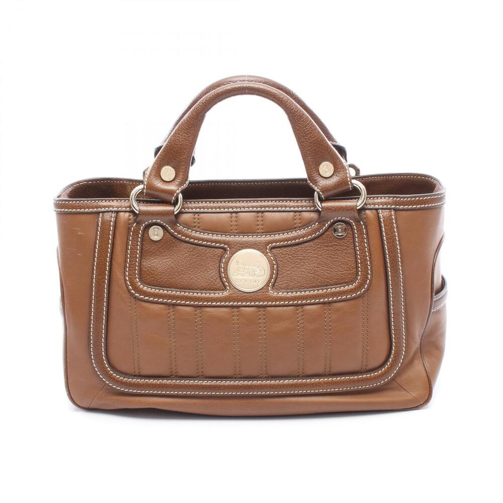 Celine Boogie Bag Handbag Leather Brown
